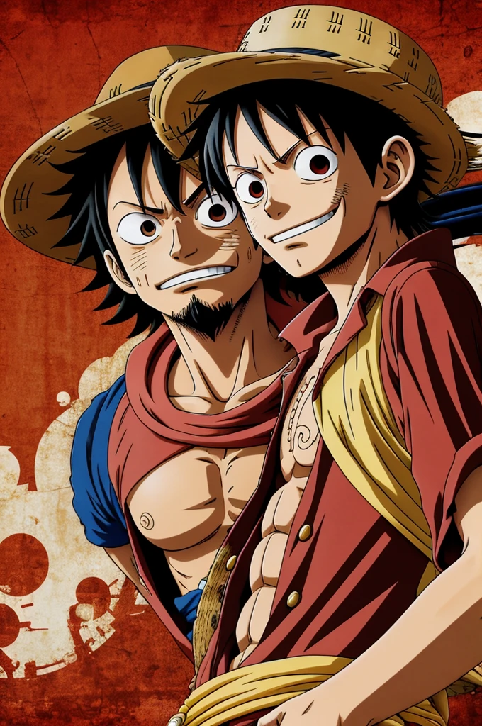 detailed masterpiece monkey d Luffy One piece background