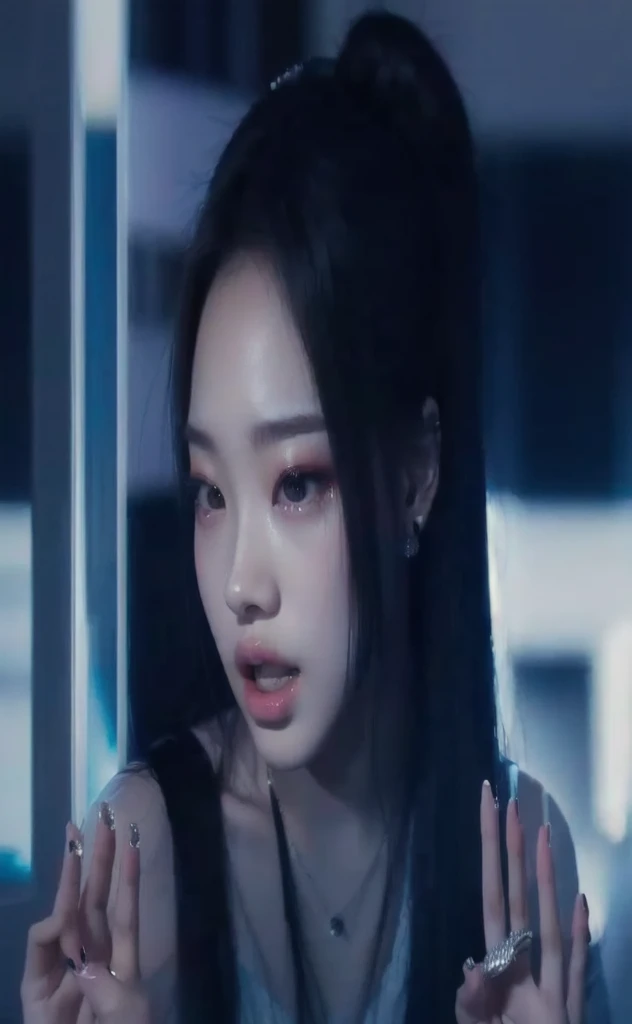 there is a woman with a ring on her finger and a ring on her hand, blackpink jennie, kiko mizuhara, sun yunjoo, kuvshinov ilya, jossi of blackpink, tzuyu from twice, jisoo from blackpink, xision wu, jia, rings asuka iwakura station game, portrait of jossi of blackpink, chuiquita babymonster, babymonster chiquita, babymonster kpop