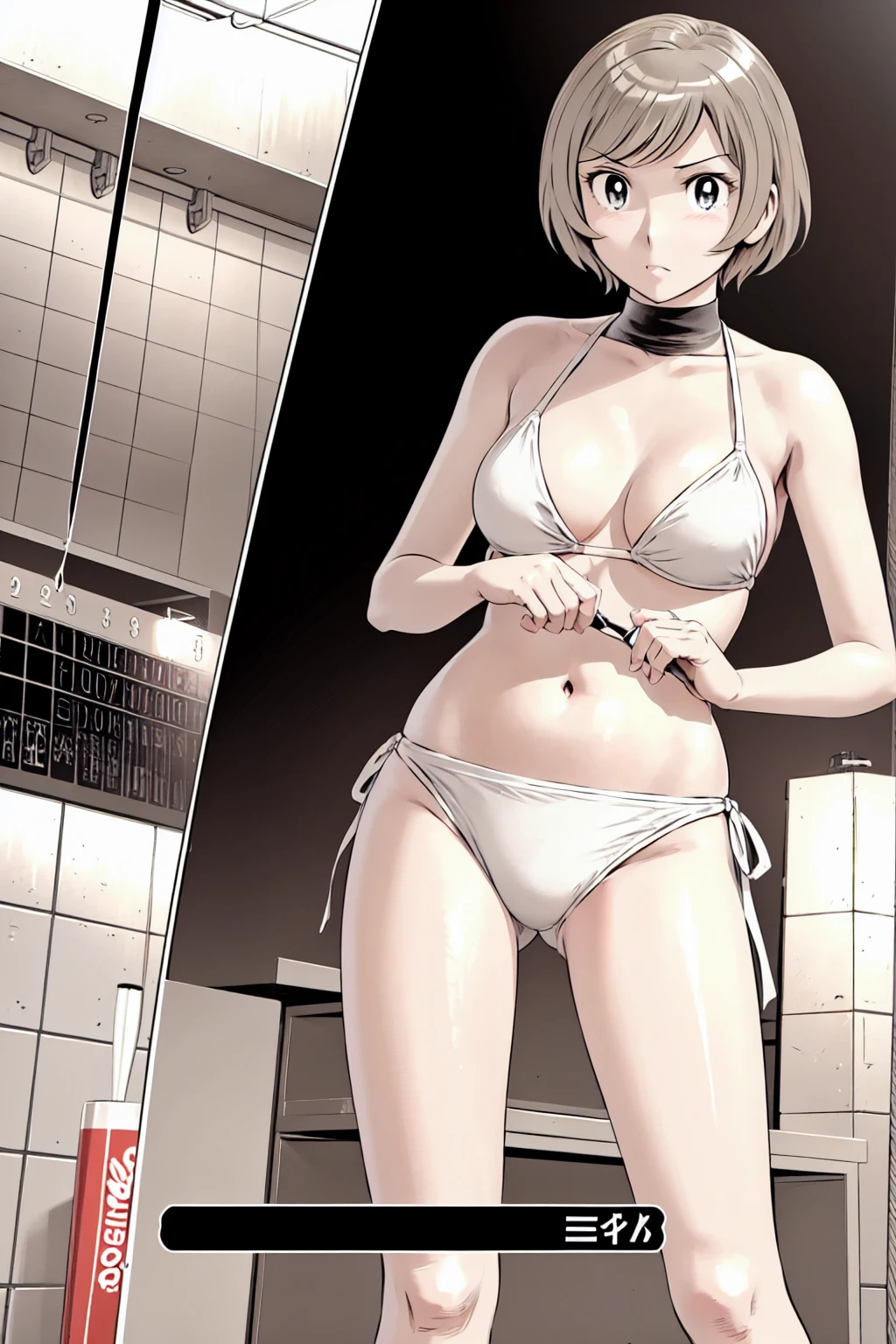 (Baseball uniforms:1.2),
Blonde, (short hair:1.2),Illustration of a person、
View your viewers,, (Highest quality:1.3),One Girl, beach、Outdoor、 ground、ground、soil、blue eyeicro Bikini、(masterpiece、Highest quality)、Highest quality, Ultra-high resolution, (((masterpiece))), alone, Large breasts、One Girl, Front view、Embarrassed face、Bronze colored hair、((short hair))、Stand up straight、Cowboy Shot
