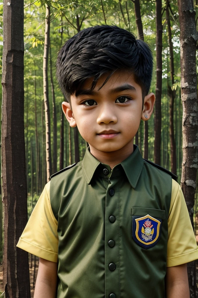A BOY LOOKING TO NDA KHADAKWASLA IN UNIFORM WITH HIS FRIENDS INDIAN ARMY DRESS IN NATIONAL DEFENSE ACADEMY