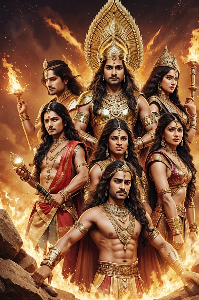 Creat mahabharat warriors on kurukshetra