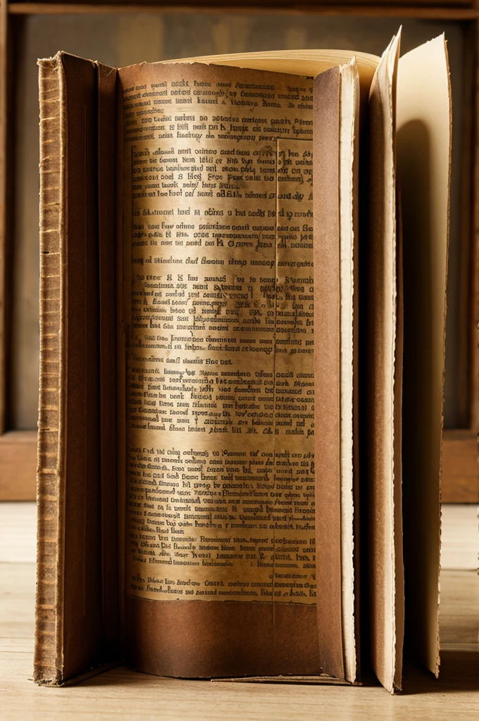 Torn old book