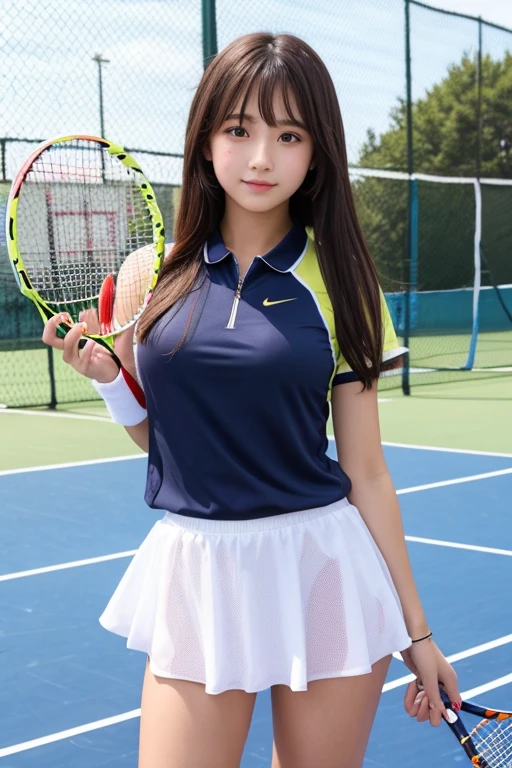 Cute Girls､high school girl､Idol､Tennis Wear､See-through