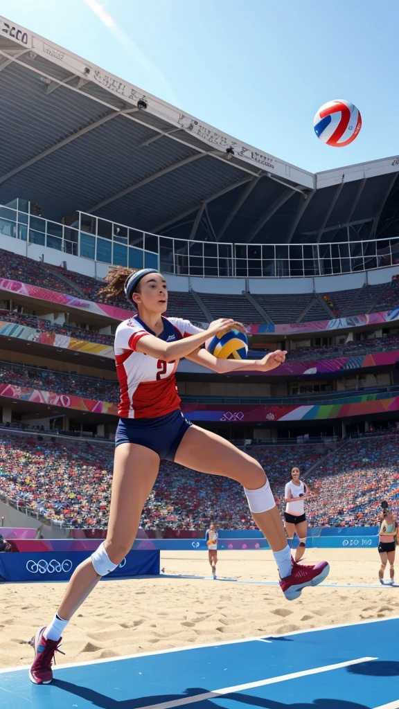 Playing volleyball on the Olympic stage