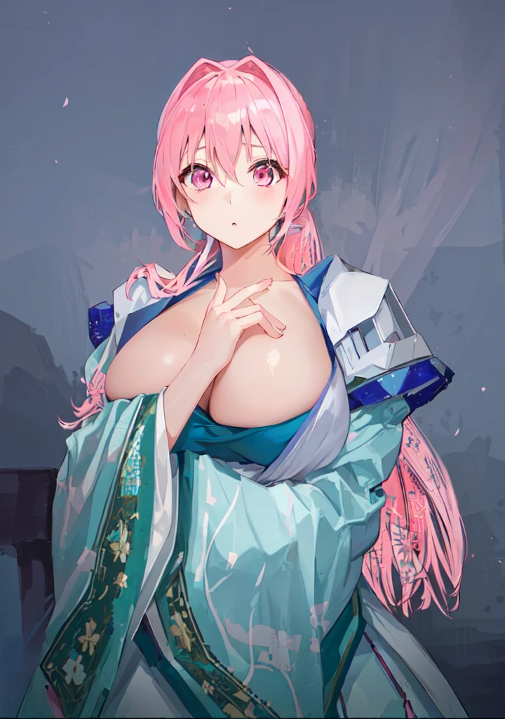 Pink Hair、Anime Girl,Pink eyes, Produced in collaboration with Anime Painter Studio, In the anime painter studio, , Sonison,超级Sonison,Celluloid,Three Kingdoms,Chinese style,antiquity,Hanfu,,Huge Breasts,Good shape,Pink ponytail,Pink long hair,Costume,包不住的Huge Breasts,Cute girl,Noble,Pink long hair,The face remains unchanged,Satomi light diamond,Blazing Horse