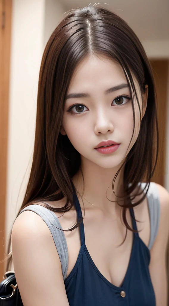 ulzzang-6500-v1.1,(RAW Photos:1.2), (Photorealistic), (Genuine:1.4), ((masterpiece)),(Very realistic, High resolution, Detailed face, Beautiful Eyes), Glowing silver hair、blue eyes、Pure beautiful girl、