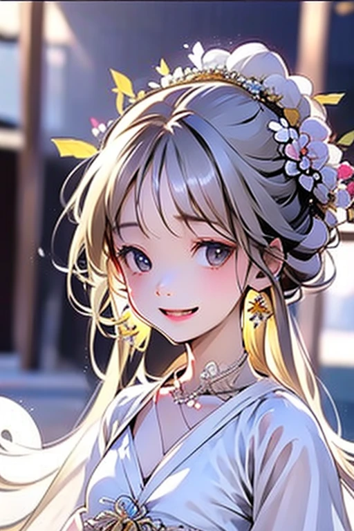 White skin / Beautifully dressed with big eyelashes / About 3 years old Chimes girl with a cute little smile