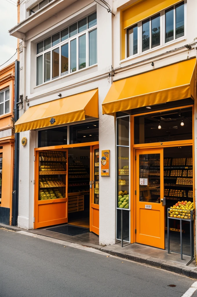 Banana and orange shop