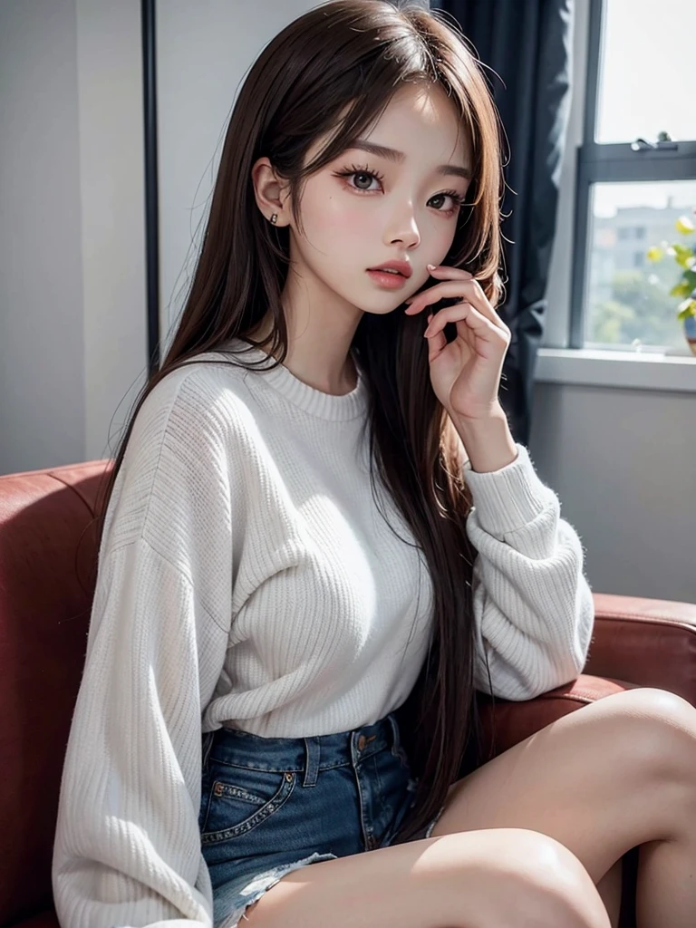 Beautuful Women、1 persons、Slouched、Doggy、Bare、begging、pubick hair、Brown hair