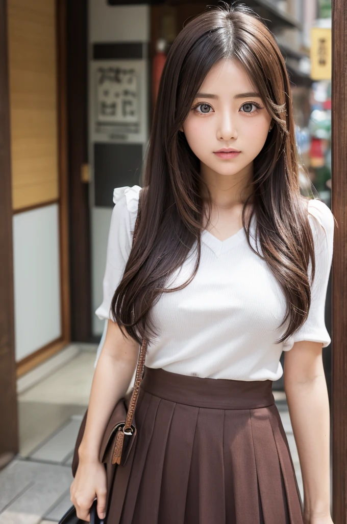 Big eyes、Japanese、Perfect Face、skirt、No sleeve