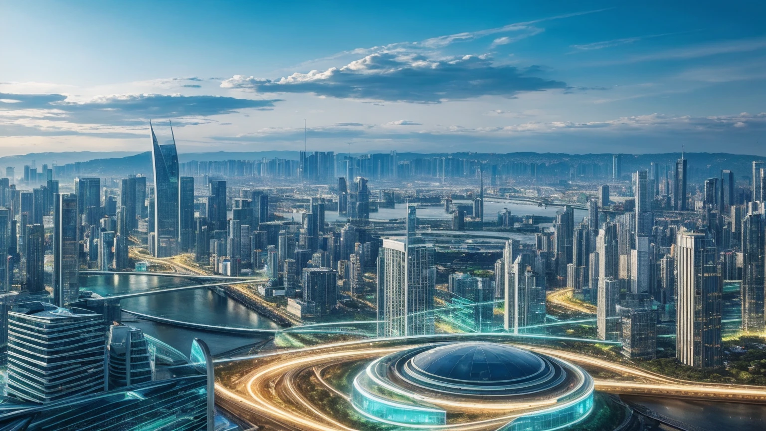 (Best quality,4K,8K,A high resolution,Masterpiece:1.2),Ultra-detailed,(Realistic,Photorealistic,photo-realistic:1.37),Futuristic floating city,Futuristic technology,Huge urban high-tech tablet platform,Airship,Floating in the sky,Futuristic city,Small airships around,High-tech hemispherical platform,Colorful lights,Advanced architecture,modernn architecture,skyscrapper,Access the cloud,Scenic beauty,view over city,Impressive design,Blend seamlessly with nature,energetic and vibrant atmosphere,Futuristic transportation system,Parking is suspended,Transparent path,Lush greenery,Sky gardens,cascading waterfalls,Magnificent skyline,reflections on the water,Sparkling river,Architectural innovation,futuristic skyscrapers,Transparent dome,The shape of the building is unusual,Elevated walkway,Impressive skyline,Glowing lights,Futuristic technology,Minimalist design,Scenic spots,Panoramic view,Cloud Piercing Tower,Vibrant colors,epic sunrise,epic sunset,Dazzling light display,magical ambiance,The future city,Urban Utopia,LuxuryLifestyle,Innovative energy,sustainable development,Smart city technology,Advanced infrastructure,Tranquil atmosphere,Nature and technology live in harmony,Awesome cityscape,Unprecedented urban planning,Architecture connects seamlessly with nature,High-tech metropolis,A cutting-edge engineering marvel,The future of urban living,Visionary architectural concept,Energy-efficient buildings,Harmony with the environment,A city floating above the clouds,Utopian dreams become reality,The possibilities are endless,State-of-the-art transportation network,Green energy integration,Innovative materials,Impressive holographic display,Advanced communication system,Breathtaking aerial view,Quiet and peaceful environment,Modernist aesthetics,Ethereal beauty