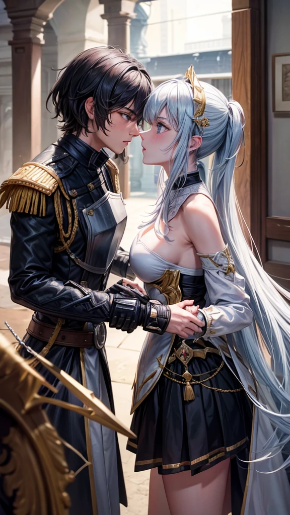 Western knights are engaged in fierce combat