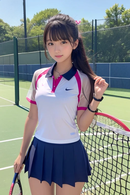 Cute Girls､high school girl､Idol､Tennis Wear､See-through