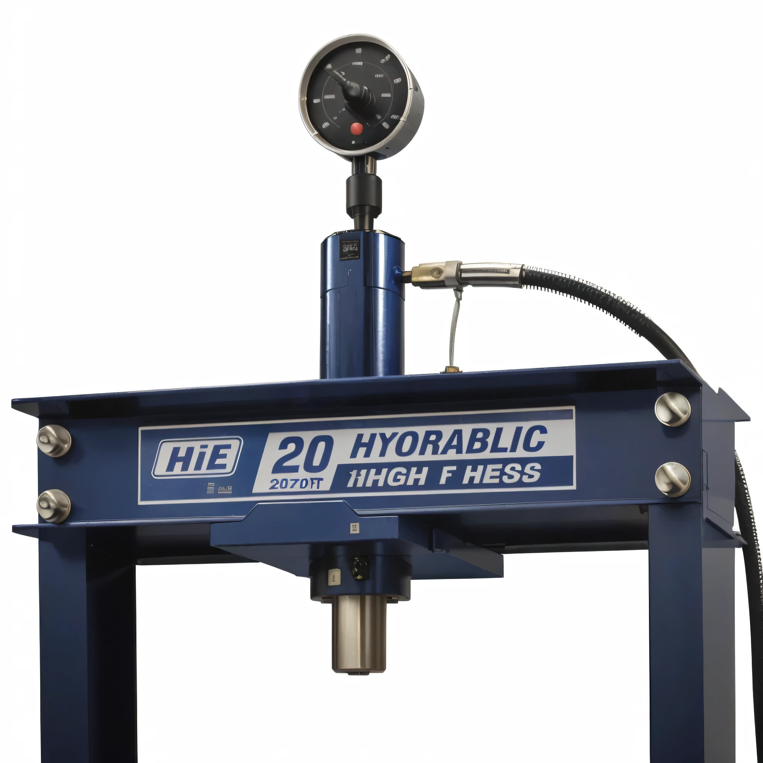 Close-up of a liquid press with instruments, according to, Hydraulic characteristics, tool, 2 1 0 mm, hydraulics, ice, "High quality product image", 200 mm, 2 0 0 mm, 200 mm, Hot ,, common, full image, Show face, Portrait N-9, 240p, ETC, ,unbelievably realistic,press