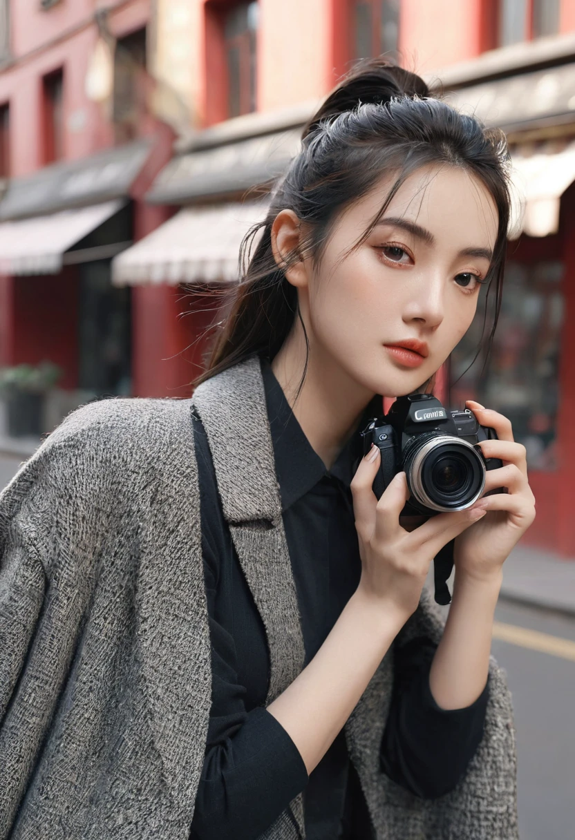 Model shooting style, (Extremely detailed CG unity 8k wallpaper), Full-length photos of the world's most beautiful artworks, Cape armor, Professional Majestic Oil Paintings by Ed Blinkey, Artie Guerin, Studio Ghibli, author:Jeremy Mann, Greg Manches, Antonio Moro, Popular on ArtStation, Popular on CGsociety, complex, High Detail, Clear focus, dramatic, Photorealistic art by midjourney and greg rutkowski