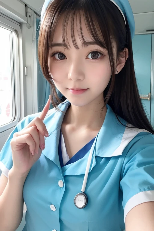 Cute Girls、high school girl、Idol、Light Blue Nurse、See-through