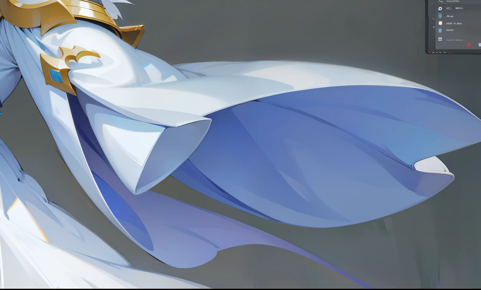 High-definition details of the pleats on the sleeves of the clothes