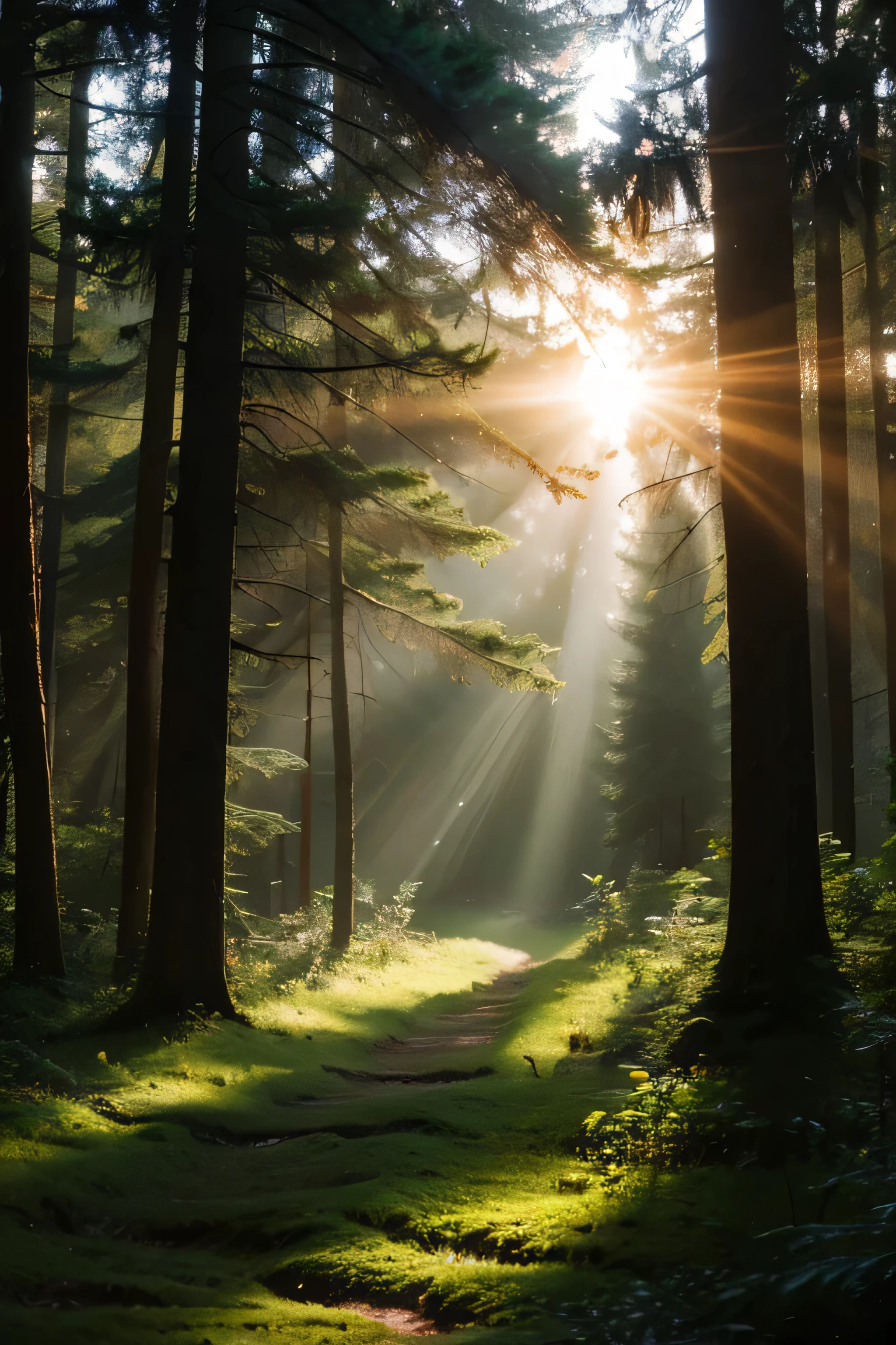 Deep Forest,Beauty,Sunlight,dream,4k quality