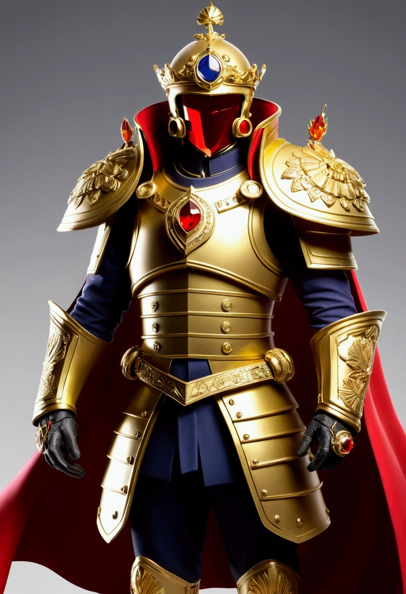 William 1er Empereur de l'empire du soleil, porte une armure dorée, à pour pokémon le phénix légendaire Oh-Ho, est entouré de flammes, son armure est sertie de pierres précieuses rouge sang, et il porte l'épée Brisingr avec sa lame de rubis
