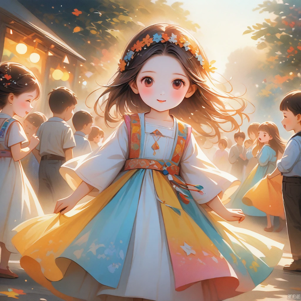best quality,4K,8K,high resolution,masterpiece:1.2,Very detailed,Practical,photoPractical:1.37,Beach,bonfire:1.37,Night Fever, happiness, and passionate atmosphere
People dancing and singing around the bonfire
Vivid colors and warm tones depicting the lively scene
Beautifully detailed faces with happy expressions
Traditional clothing representing different ethnic groups
Cultural diversity and unity portrayed by the gathering
Shadow and light effects created by the flickering flames
Realistic rendering of the bonfire's warmth and illumination
Crisp details capturing the intricate patterns on clothing
Dynamic poses reflecting the energy and excitement of the event
PhotoPractical depiction of the surrounding nature (Trees, Star, moon)
Sparks fluttered in the air, Professional artwork adds movement and energy to the scene,A touch of traditional sophistication The bright faces contrast with the dark surroundings The bokeh effect enhances the atmosphere of comfort and intimacy Attention to the smallest details, Capturing the essence of a moment Celebrating the importance of cultural heritage and community Ancient traditions and rituals passed down from generation to generation Artistic expression of cultural diversity and inclusion