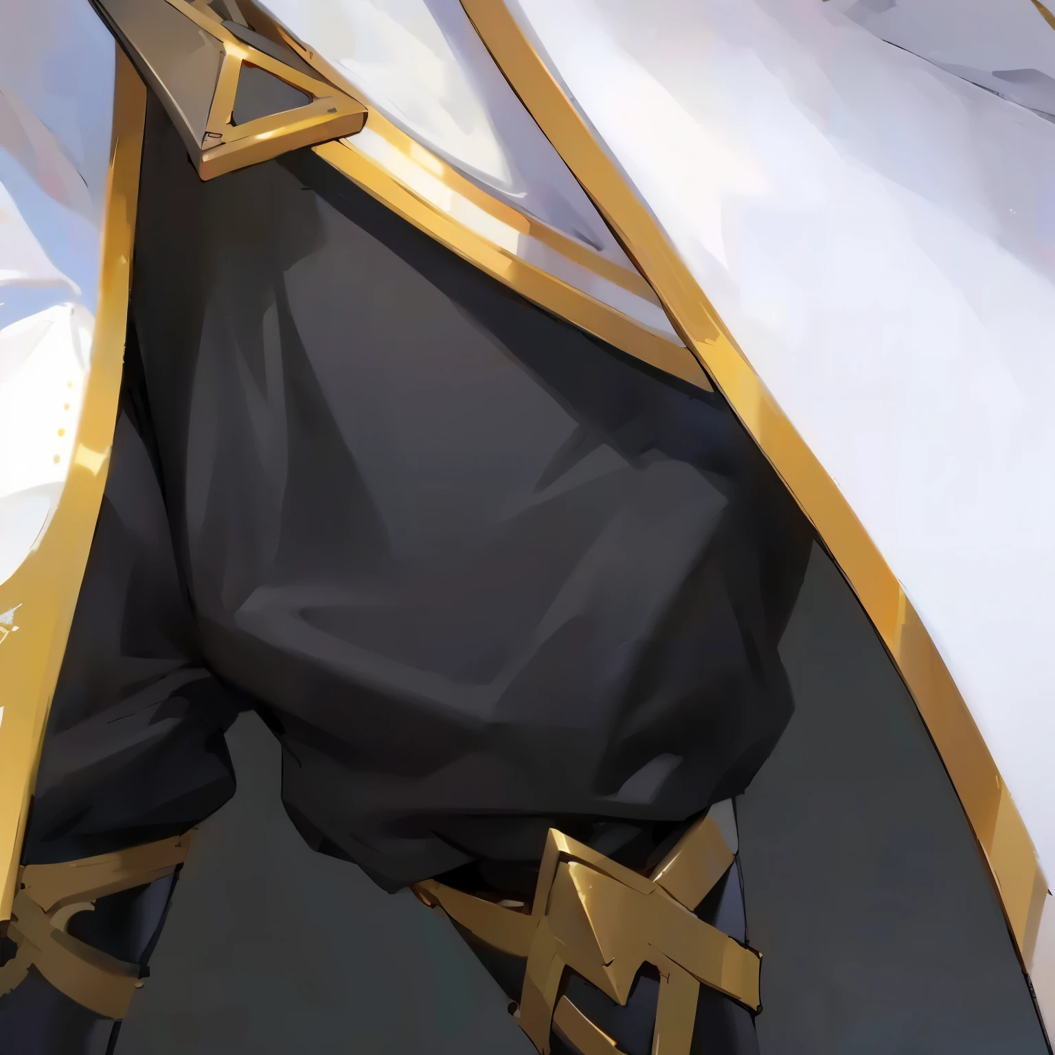 Black pants,Metal decoration