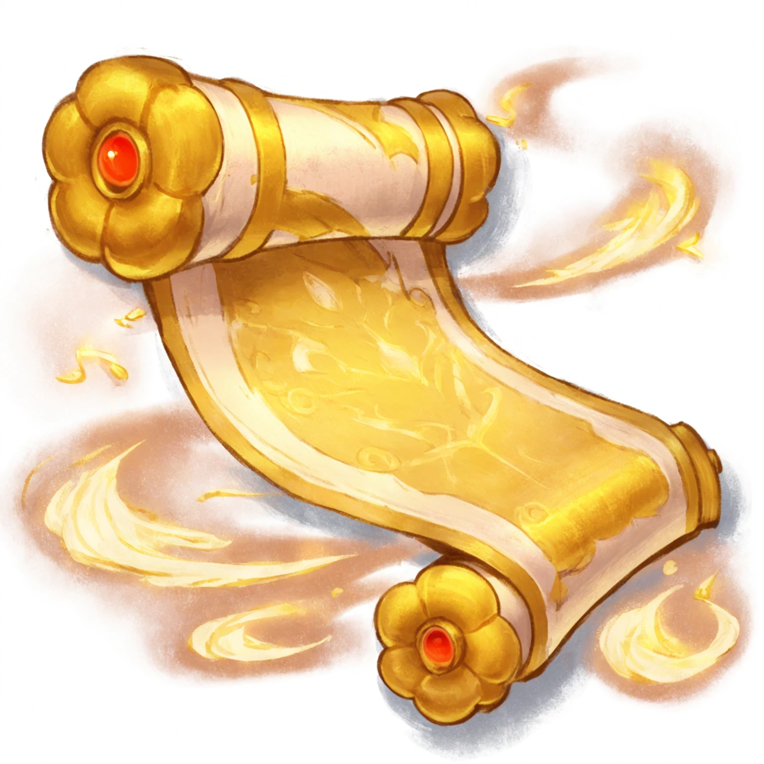 there is a g古老的reel with a red light on it, Concept Art magical highlight, Object Art, Gold Cloth, reel, holy fire spell art, Golden robe, Magic Items, Role Playing Game Items, discarded reel, Magical glowing skin, flowing golden scarf, gemini Gold Cloth, Golden Nobles, 古老的reel, Magic Items, Concept Art, Concept Art, Gold Wire, Magic Items