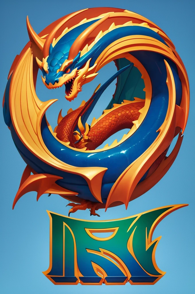 Dragon cool logo center