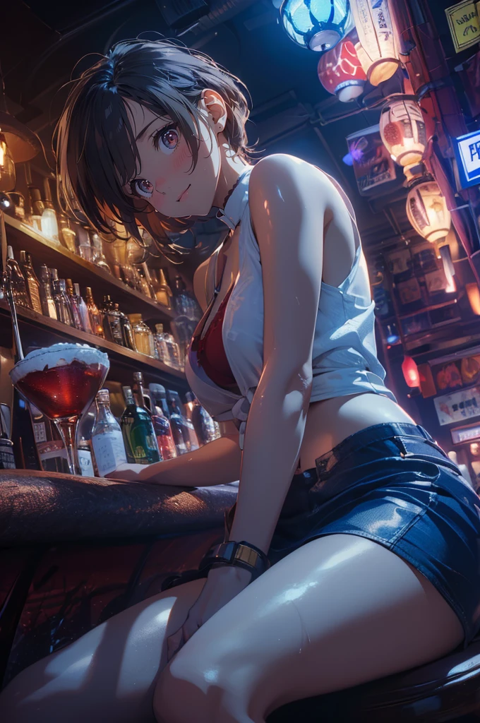 (masterpiece), (best quality), (ultra-detailed), (best illustration), (best shadow), (absurdres), Female, 25 years old, looking at viewer, steam, shy, nose blush, nsfw, medium breasts, nude, o-face, climax, light smile,