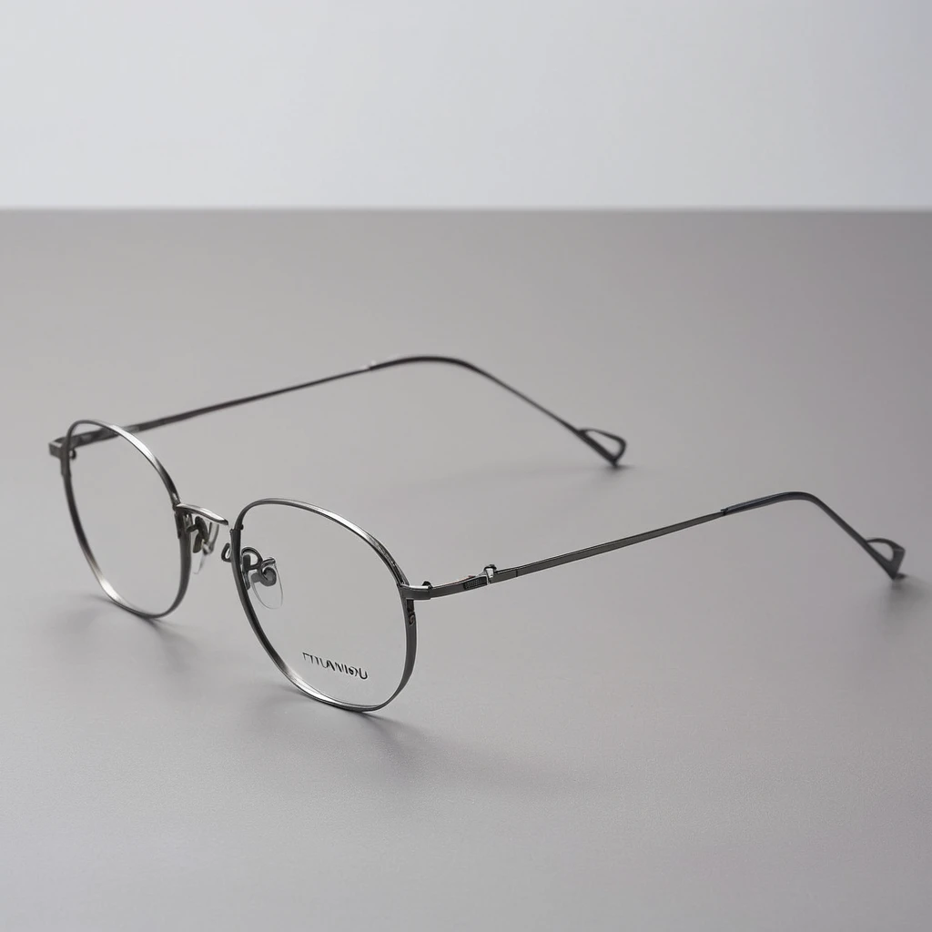 Eyeglasses design gray backgrould titanium shadow กราฟฟิค