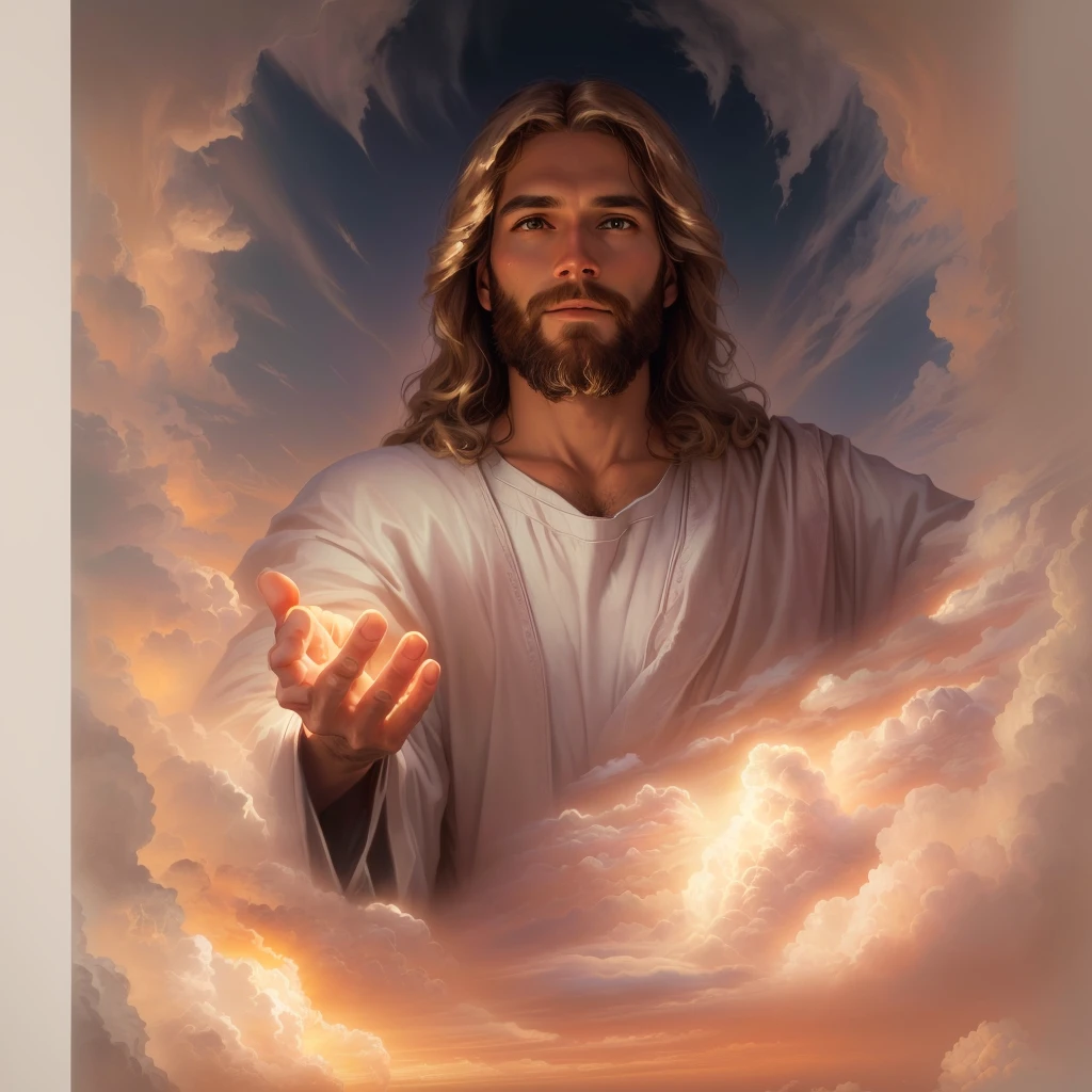 Jesus in the clouds with his hands out, Jesus christ, Greg Olsen, portrait of Jesus christ, Jesus, author:Scott Gustafson, author:James Ryman, portrait of a Heavenly god, God is watching me, young, 天主教宗Teach Art, Heaven on earth, Jesus face, The Face of God, Teach Art, Heaven!!!!!!!!, Jesus of nazareth