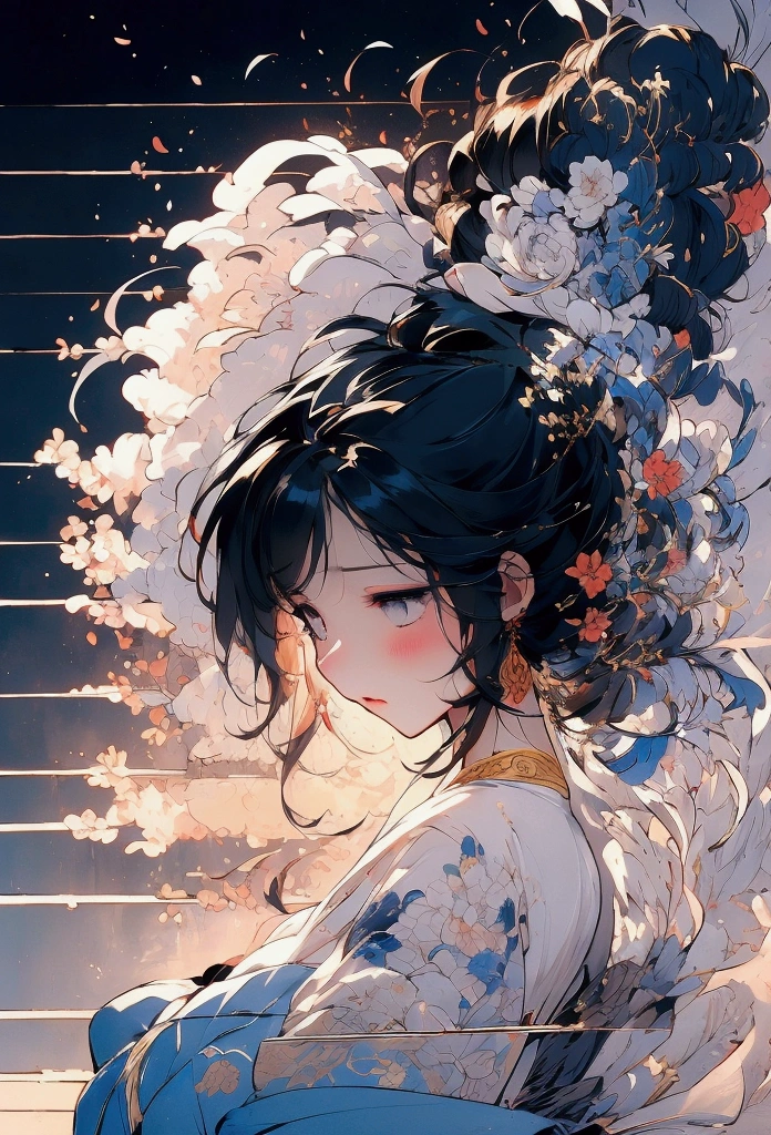 Ink Style，Like a graceful and moving song，Women are like a delicate pen in it，Gently waving softness and agility。Their slender hands，It seems to be able to play a touching piano music，Make people fascinated，Intoxicated by the world of ink painting。