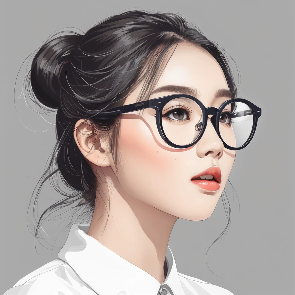 Eyeglasses design gray backgrould titanium shadow กราฟฟิค โลโก้ vector girl