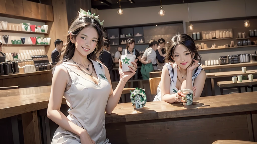 ((((((((A woman in a sleeveless white sailor suit))))))))
(((((((Emphasize cleavage)))))))
((((((((Heavy makeup))))))))
(((I can see my belly button)))
(((((((お洒落でcuteInside the Starbucks store)))))))
8K、RAW Photos、Highest quality、Super detailed、Super Resolution、Ultra HD、8K壁紙、Amazing details
(((((((Inside the Starbucks store)))))))、
((((((Sit down and eat cake、Drink Starbucks coffee、smile))))))、((((Heart Necklace))))
Modern and sleek design:Interior design using natural materials、Many of the designs are warm and made using wood and metal.。
Large windows:自然光をたっぷり取り入れるためのLarge windowsがあり、Providing a bright and open space。
Green Interior:Potted plants are effectively placed、It creates a relaxing atmosphere。
artwork:Works by local artists、Starbucks-related art on display。
Cozy seating:Cushioned chairs and sofas、Bar sheet etc.、A variety of seating options available。
Open kitchen area:Being able to see how drinks and food are made、We provide peace of mind and transparency。
Unique lighting:Antique lamps and chandeliers、Modern lighting fixtures are used。
Comfortable background music:Relaxing music is playing、A comfortable space is provided。
Wide々Table space:一人でもグループでも使いやすいWide々There is a table with。
Community Table:There is a large table where you can socialize with other customers.。
Seasonal decorations:The decorations are themed according to the season.。
Design with a local feel:The design incorporates the local culture and characteristics.。
Fragrance production:コーヒーの香りが店内にWideがり、A space that satisfies the five senses has been created.。
Conversation with a barista:フレンドリーなConversation with a baristaが楽しめるカウンターエリアがあります。
8K、RAW Photos、Highest quality、masterpiece:1.2、Super detailed、Super Resolution、Ultra HD、8K壁紙、Amazing details、Photorealistic:1.4、Having fun by the water、Full Body Shot、Full body photo、High-resolution RAW color photos、Professional photos、A scene full of emotion、Very detailed and beautiful、Ultra HD、8K壁紙、Amazing details、Huge file sizes、Highly detailed beautiful girls、Highly detailed face Highly detailed eyes、Extremely realistic skin、 Highly detailed fingers, Highly detailed nose, Highly detailed mouth, Perfect Anatomy, Highly detailed background, Highly detailed clothing, Teen, cute女の子, Famous Japanese Idols, cute, Realistic body, Slender, White skin, Glowing Skin, Slim body, Realistic Face, Delicate eyes, double eyelid,