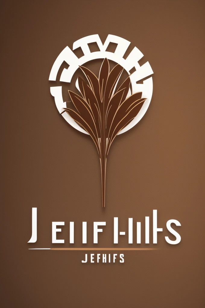 A logo with a really cool white and brown font saying jefmdfs