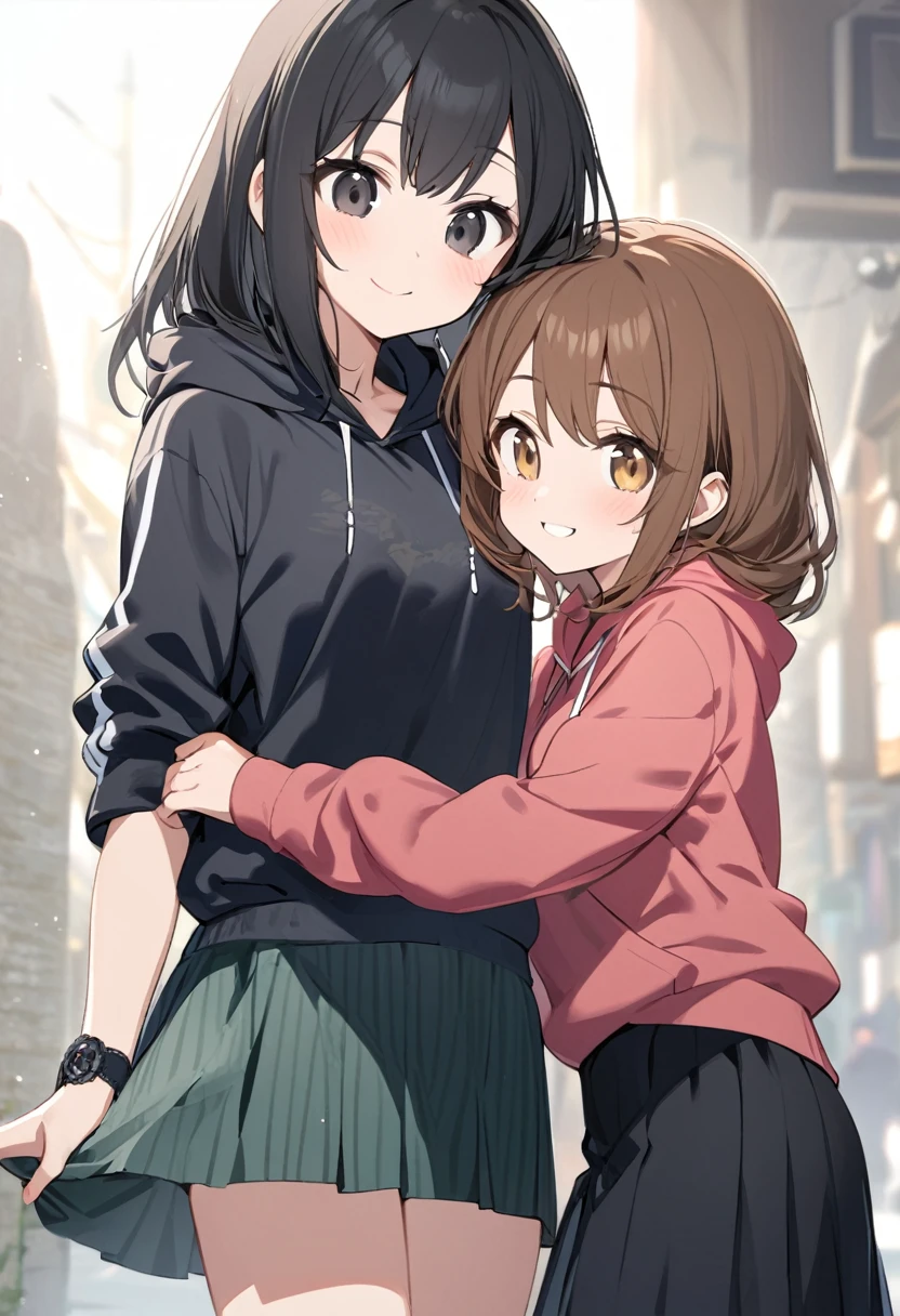 ((masterpiece,Highest quality;1.3,best illustration)),cowboy shot,1woman、25 year old beauty、独奏,((very small head:1.5)),dark brown hair,long hair,bangs,brown eyes,gorgeous eyes,blush,small breasts,((very long body:1.3)),((toned body,slender body,skinny)),gleaming skin,shiny skin,oily skin,(Soaked in the rain、Black zip-up hoodie outer jacket、White tight T-shirt、denim micro shorts)、Carrying a black backpack、sitting,heavy rain、rain、on street,Tokyo,nsfw,