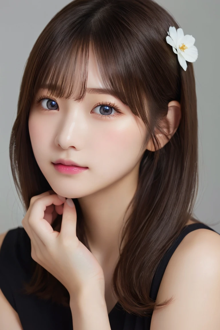 Highest quality, (beautiful)、Super delicate eyes、Natural color lip、23-year-old female、