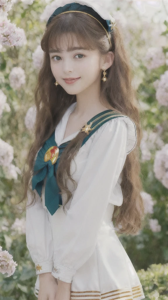 (Highly Detailed CG Unity 8K Wallpaper, masterpiece, Highest quality), (Exquisite lighting and shadows, A very dramatic picture, Cinema Lens Effects), (Sailor Moon: 1.4), Delicate facial features, Cute Smile, Star Eyes, ((Dark green hair)), Tight Top, White gloves, mini skirt, Dynamic pose, lying in the garden), (Blooming garden background) (Amazing details, Excellent lighting, Wide-angle), (Excellent rendering, I'm so proud of my species),swimwear