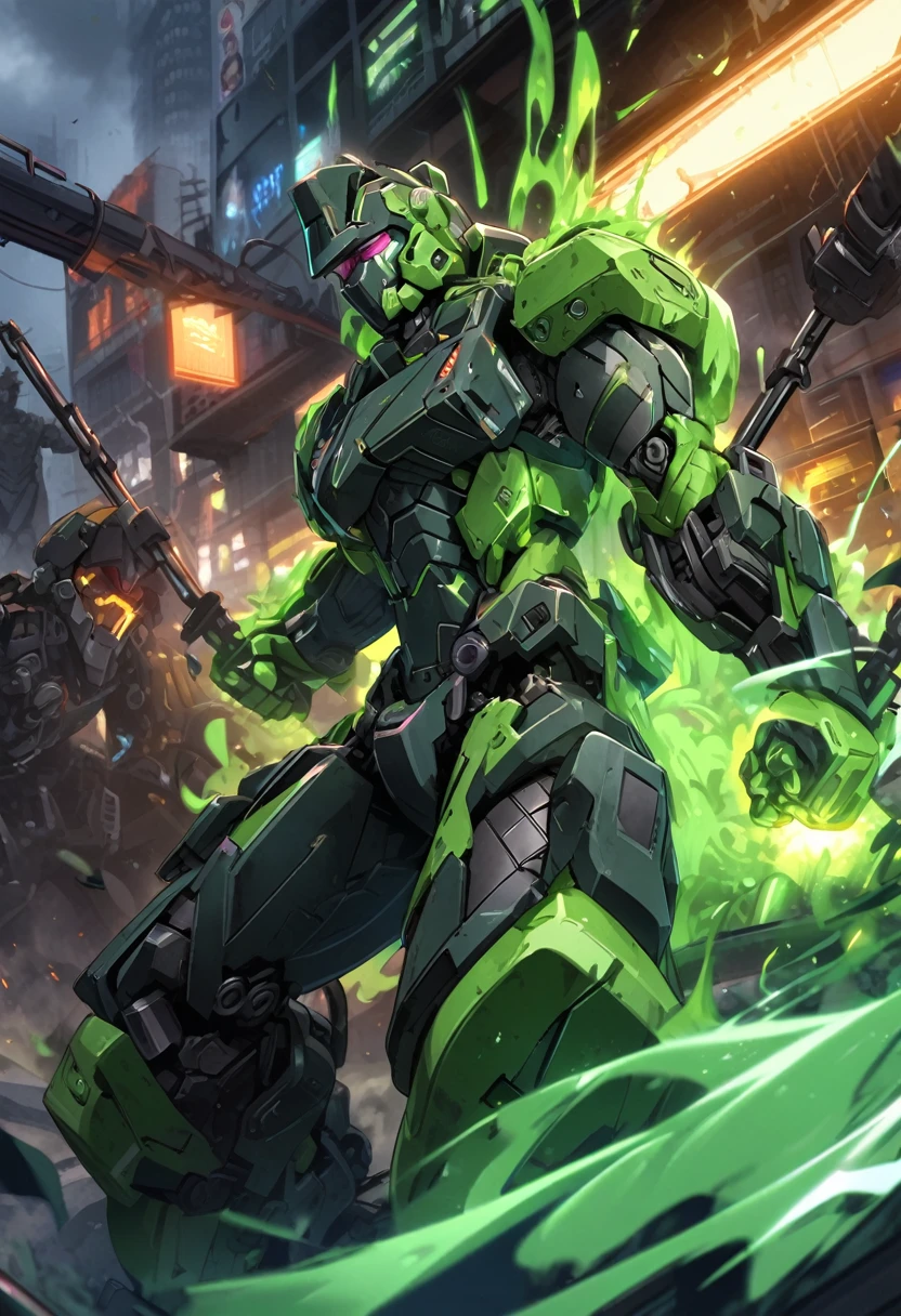 Iron bar, green tornado