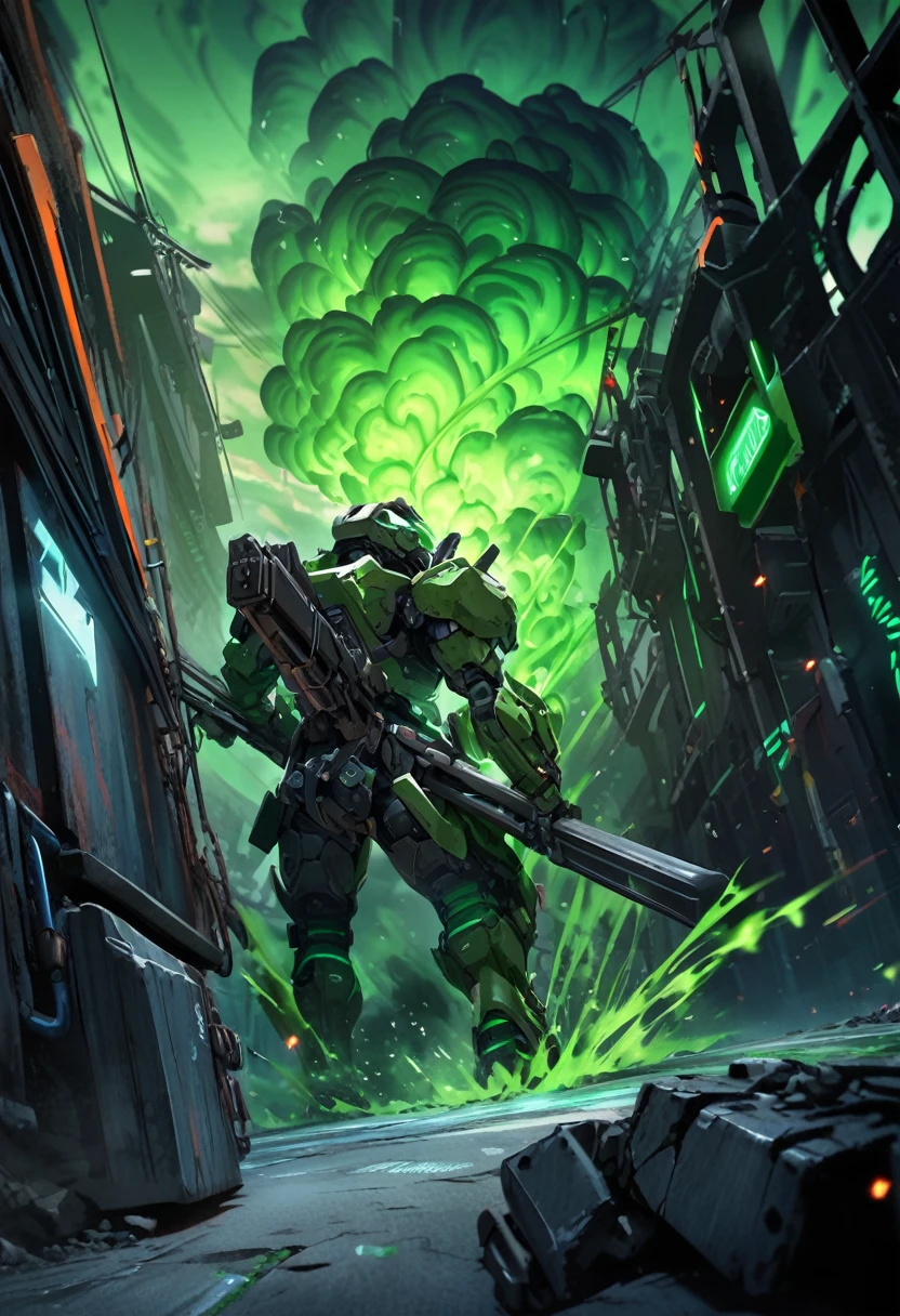 Iron bar, green tornado