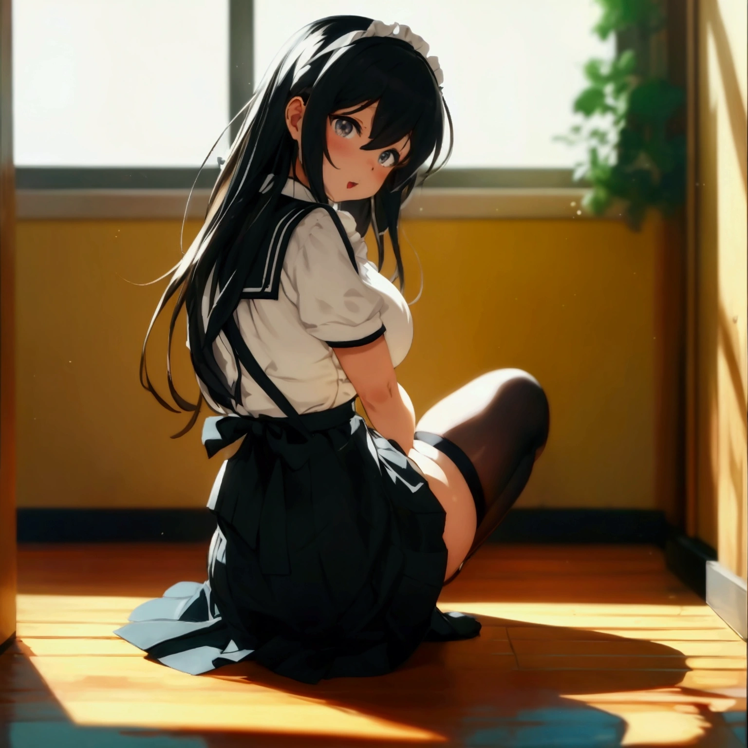 Anime girl sitting on the floor with her back to the camera, Anime girl crouching, Beautiful anime girl crouching, Gwaiz, Anime girl in maid outfit, Gwaiz on pixiv artstation, Gwaiz on artstation pixiv, , artwork in the style of Gwaiz,Anime girl with long hair and skirt standing in front of a wall, Lit from behind, Bend your body, chic, , Beautiful anime girl crouching, (SFW) Safe at Work, [ 4k digital art ]!!, shikamimi, Thick tail, Anime girl in maid outfit, Butt, lower angle,Anime girl with glasses and a skirt standing in front of a mirror, (SFW) Safe at Work, Kantai Collection Style, tits, , a hyperRealistic , Lit from behind, hyperRealistic , Realistic , chic, Anime Maid SS Military, Naughty anime style, Anime Moe Art Style,Anime girl standing on the street in a short skirt and black shirt, (Poop sitting), chic, Anime Moe Art Style, Half Yamada, Realistic Anime 3D Style, （Ahegao）,Smooth anime CG art, 超Realisticな , Gwaiz, Young Anime Girl, Anime Style 4k, Naughty anime style, Beautiful anime girl crouching,(masterpiece), (One serious civil service commissioner: 1.3), (Super thick and plump body: 1.3), (巨大な胸とButt)), (Small Head: 1.2), (Very small uniform)), (Shiny skin: 1.2), (A speech while crouching in the stands in the schoolyard in the morning)), {fat},1boy, penis, doggystyle, from behind, spreadassms, chubby body, fat body, short,ultra detailed, masterpiece, best quality, blush, a woman, rolling eyes, open mouth, school girl, wearing , wearing glasses, classroom, sunset, light particles, hdr, brown grey hair, midium wavy hair, shiny hair, bang, single braid, clear grey eyes, Smiling Kiss, Tongue Out, アニメ ,orgasm face, sexual climax, bitch, back shot, back view, low angle, from below, back view, arched back, looking back, all fours, chubby body, BIG ASS , saliva, BBW, slender waist, anal, seiza, hands on head,white eyes, Hand Drawn, Showing Ass, Bobcut, Knee socks, (Super thick and plump body: 1.3), Butt sticking out, Close your legs, seiza, spread legs, pleated skirt, Stretch your arms back, long pleated skirt, Buttがみえない, Buttが隠れる, Arms folded behind back, Super big butt, Awesome numbness , Plump , Chubby, Butt sticking out,