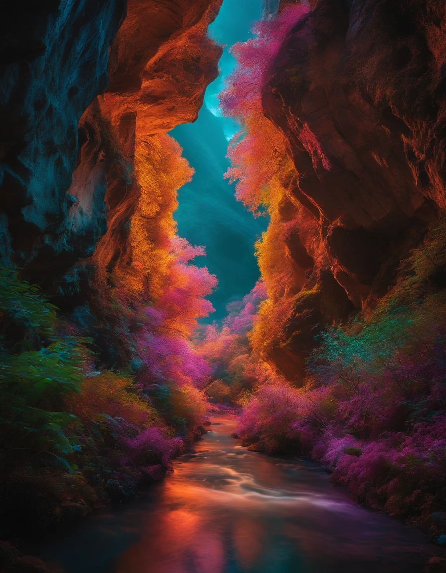Everyone&#39;s secrets inspire all my scenes、I write all my fantasies、Dying in every dream、 Elemental Art、Fluorescent lamp， ral-colorswirl