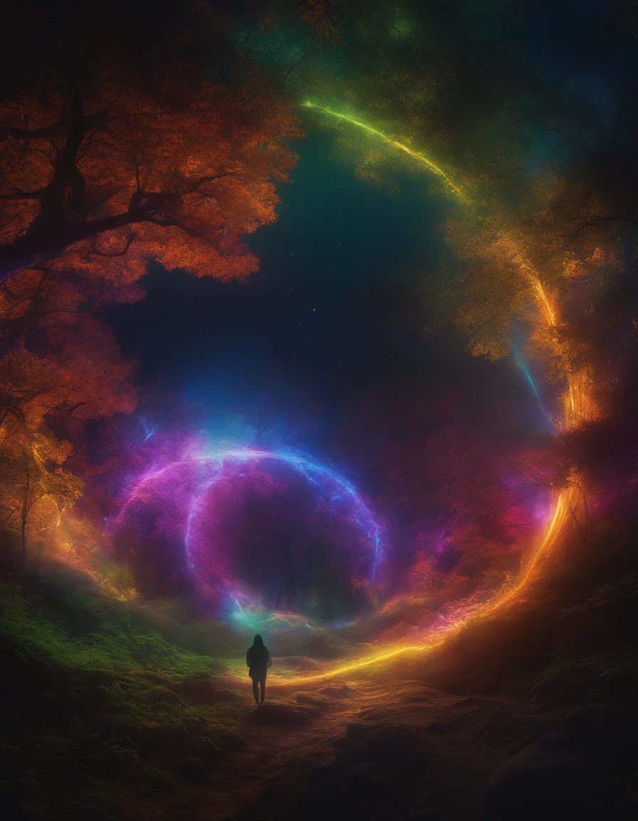 Everyone's secrets inspire all my scenes、I write all my fantasies、Dying in every dream、 Elemental Art、Fluorescent lamp, ral-colorswirl