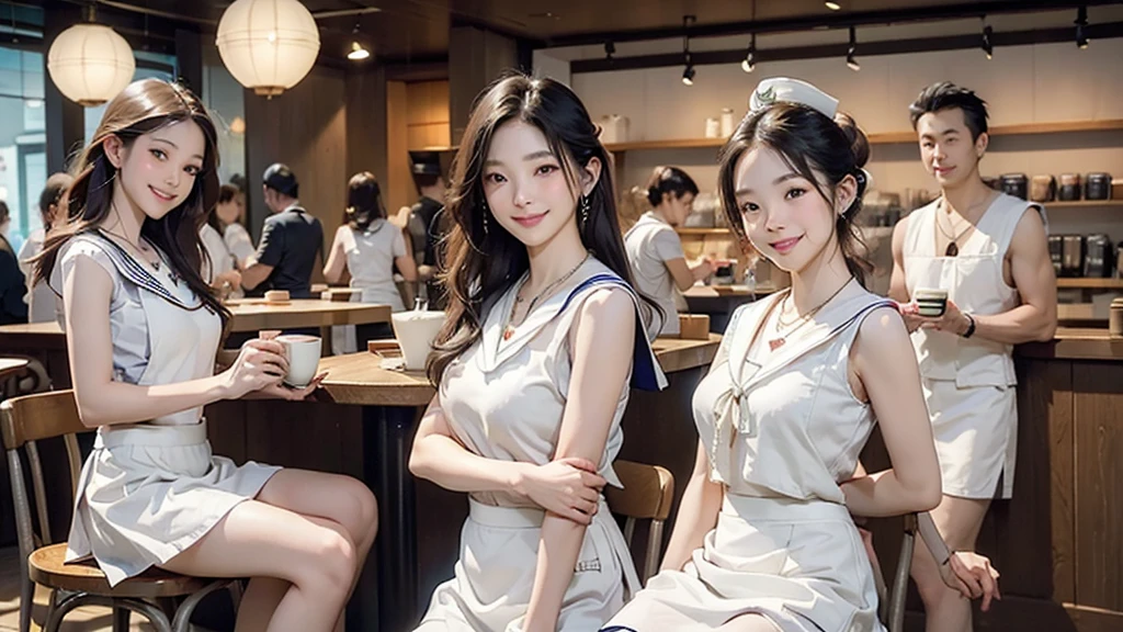 (((((Emphasize cleavage)))))
(((((((((Sleeveless white sailor suit)))))))))
(((((((((White mini skirt)))))))))
((((((((Heavy makeup))))))))
(((I can see my belly button)))
(((((((お洒落でcuteInside the Starbucks store)))))))
8K、RAW Photos、Highest quality、Super detailed、Super Resolution、Ultra HD、8K壁紙、Amazing details
(((((((Inside the Starbucks store)))))))、
((((((Sit down and eat cake、Drink Starbucks coffee、smile))))))、((((Heart Necklace))))
Modern and sleek design:Interior design using natural materials、Many of the designs are warm and made using wood and metal.。
Large windows:自然光をたっぷり取り入れるためのLarge windowsがあり、Providing a bright and open space。
Green Interior:Potted plants are effectively placed、It creates a relaxing atmosphere。
artwork:Works by local artists、Starbucks-related art on display。
Cozy seating:Cushioned chairs and sofas、Bar sheet etc.、A variety of seating options available。
Open kitchen area:Being able to see how drinks and food are made、We provide peace of mind and transparency。
Unique lighting:Antique lamps and chandeliers、Modern lighting fixtures are used。
Comfortable background music:Relaxing music is playing、A comfortable space is provided。
Wide々Table space:一人でもグループでも使いやすいWide々There is a table with。
Community Table:There is a large table where you can socialize with other customers.。
Seasonal decorations:The decorations are themed according to the season.。
Design with a local feel:The design incorporates the local culture and characteristics.。
Fragrance production:コーヒーの香りが店内にWideがり、A space that satisfies the five senses has been created.。
Conversation with a barista:フレンドリーなConversation with a baristaが楽しめるカウンターエリアがあります。
8K、RAW Photos、Highest quality、masterpiece:1.2、Super detailed、Super Resolution、Ultra HD、8K壁紙、Amazing details、Photorealistic:1.4、Having fun by the water、Full Body Shot、Full body photo、High-resolution RAW color photos、Professional photos、A scene full of emotion、Very detailed and beautiful、Ultra HD、8K壁紙、Amazing details、Huge file sizes、Highly detailed beautiful girls、Highly detailed face Highly detailed eyes、Extremely realistic skin、 Highly detailed fingers, Highly detailed nose, Highly detailed mouth, Perfect Anatomy, Highly detailed background, Highly detailed clothing, , cute女の子, Famous Japanese Idols, cute, Realistic body, Slender, White skin, Glowing Skin, Slim body, Realistic Face, Delicate eyes, double eyelid,