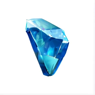 Blue ore,Glossy,Game item icon, Hand-drawn