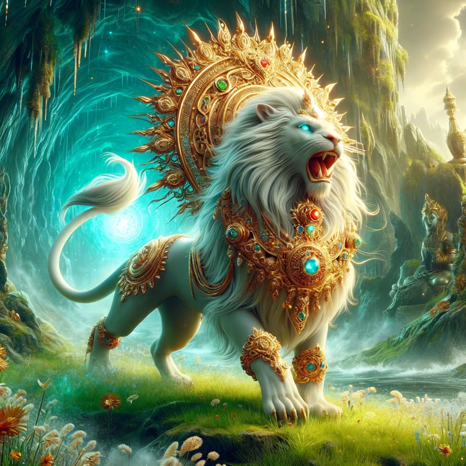 Male, blue eyes, fine gold jewelry. , god god , ,realistically ,Fine golden background. 3-D anime.