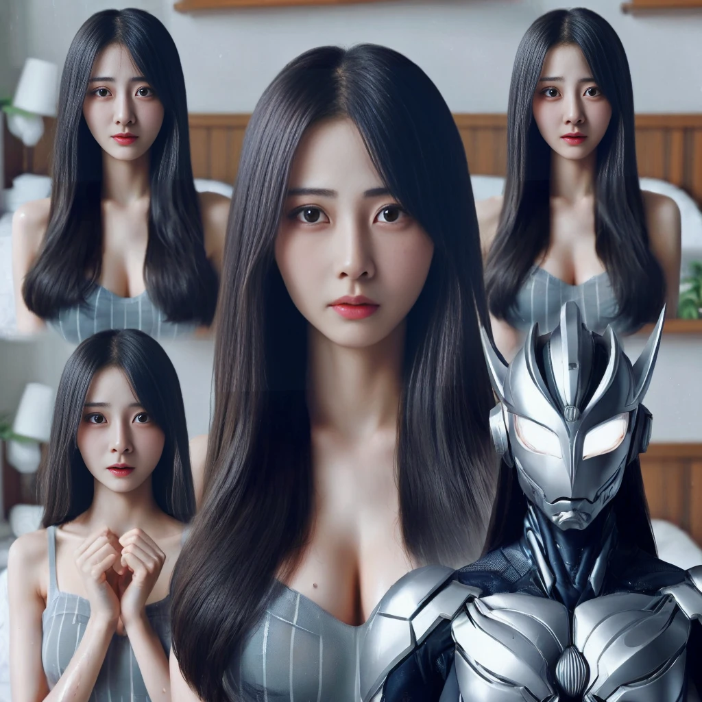 ultra HD、Highest quality、Realistic、Realistic beauty、Glowing Skin、Realistic beauty、Shiny skin、See-through nipples、Nipple expression、female genital expression、Sweaty skin、High quality、Skin wet with sweat、Muscle expression、Beautiful muscle expression、super high quality、Transparency