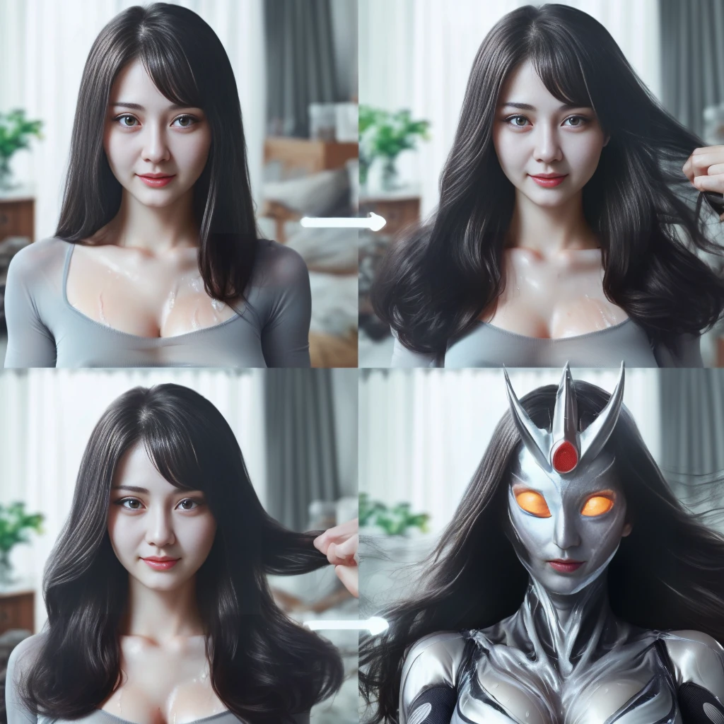 ultra HD、Highest quality、Realistic、Realistic beauty、Glowing Skin、Realistic beauty、Shiny skin、See-through nipples、Nipple expression、female genital expression、Sweaty skin、High quality、Skin wet with sweat、Muscle expression、Beautiful muscle expression、super high quality、Transparency