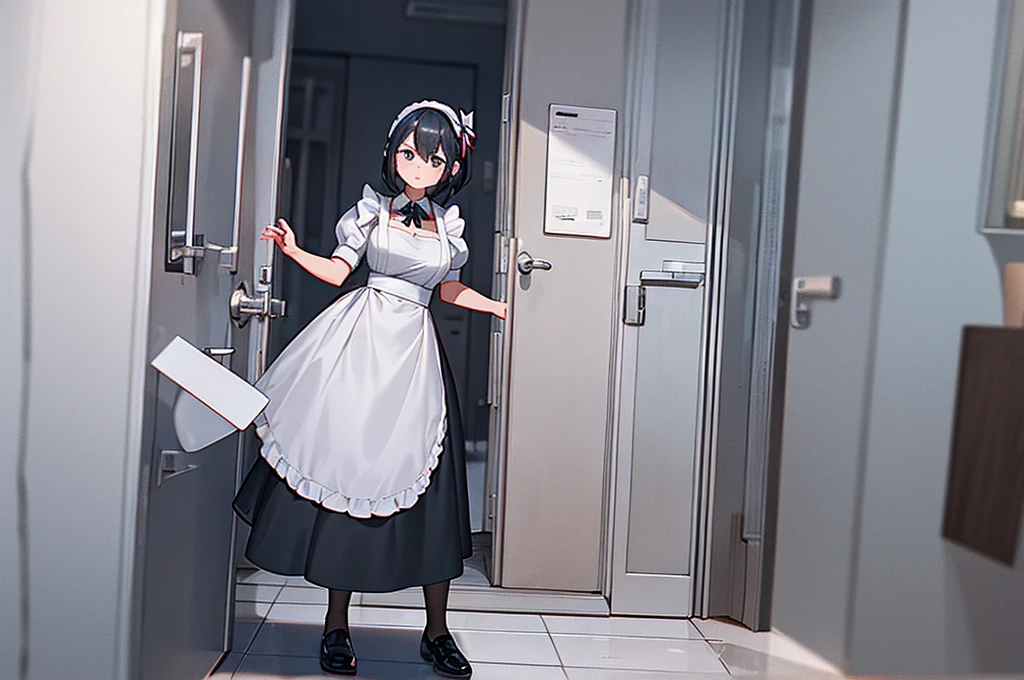 maid knocking on the door