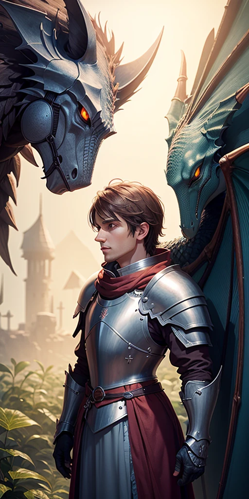 Knight looking at wyvern eggs