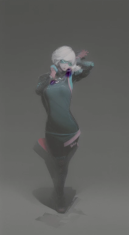 ((The best quality)), ((Masterpiece)), (Very detailed:1.3), ..............3D, beautiful (Cyberpunk:1.3) hacker woman, short hairstyle,short hair, Return to viewer, Thick hair, Operating computer terminal, head mounted display, computer server, LCD screen, fiber optic cable, Company logo, HDR (High Dymanic Range), ray tracing, NVIDIA RTX, super resolution, Unreal 5, Subsoil Scatter, PBR texture, Post-processing, Anisotropic filtering, depth of field, maximum sharpness and sharpness, Multilayer textures, Albedo y Highlight Maps, Surface shading, Accurate simulation of light-material interactions, perfect proportions, octane rendering, duotone lighting, Low ISO, white balance, rule of thirds, wide opening, 8K RAW, efficient sub-pixels, sub-pixel convolution, glow particles, dynamic  pose